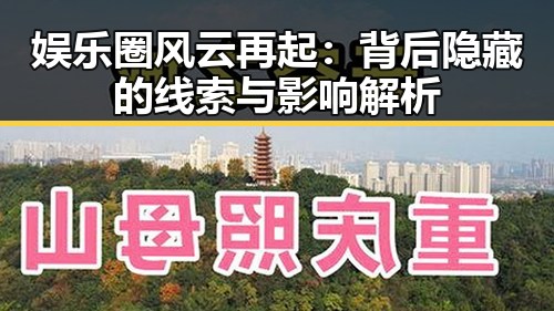 娱乐圈风云再起:背后隐藏的线索与影响解析